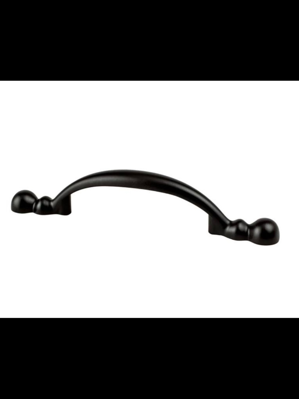 30 Matte Black Arched Drawer Pull - Bergenson